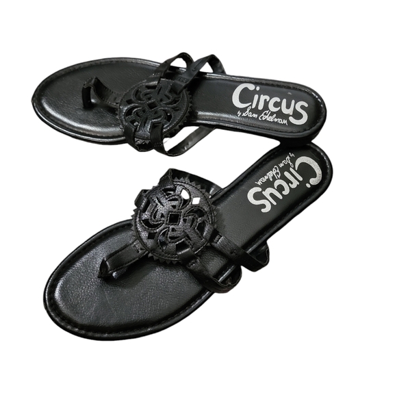 Sam Edelman circus black sandals flats - Picture 3 of 4